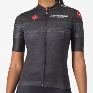 Abbigliamento donna Maglia nera Giro d'Italia 2024 Competizione