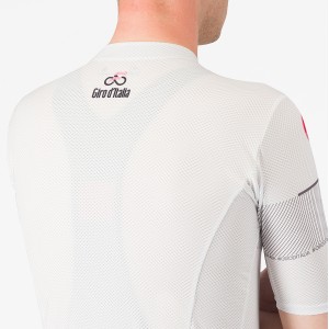 Abbigliamento Uomo Maglia Bianca Classifica Giro d'Italia 2024