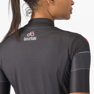 Abbigliamento donna Maglia nera Giro d'Italia 2024 Competizione