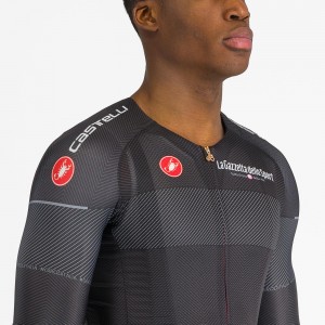 Abbigliamento uomo Maglia da gara nera Giro d'Italia 2024