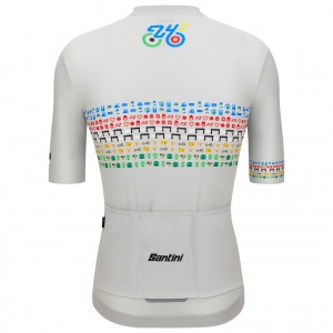 Abbigliamento uomo Zurigo 2024 Maglia Santini UCI Masters World Champion-Grigio
