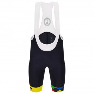 Abbigliamento uomo Santini UCI Gravel UCI World Championship Fiandre Salopette 2024