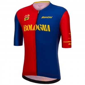 Abbigliamento Uomo Santini Tour de France 2024 Maglia Bologna