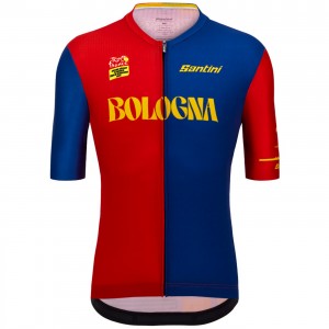 Abbigliamento Uomo Santini Tour de France 2024 Maglia Bologna