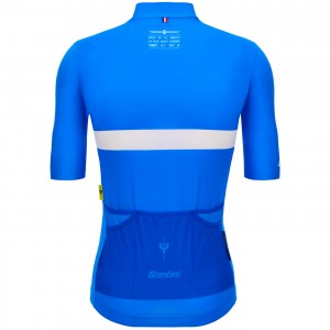 Abbigliamento Uomo Santini Tour de France 2024 Maglia Bonnet