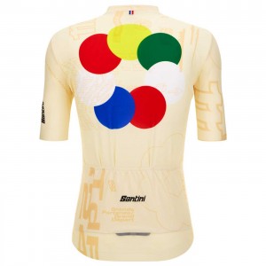 Abbigliamento Uomo Santini Tour de France 2024 Maglia Grand Départ