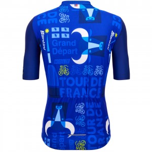 Abbigliamento Uomo Santini Tour de France 2024 Maglia Torino