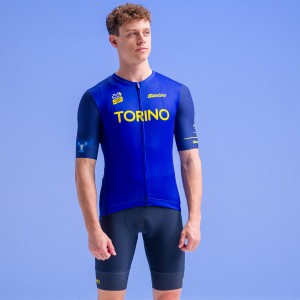 Abbigliamento Uomo Santini Tour de France 2024 Maglia Torino