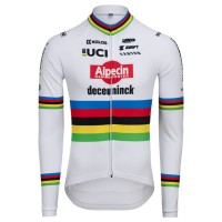Maglia WC Alpecin Deceuninck 2024 a maniche lunghe da uomo Maglia WC Alpecin Deceuninck 2024 a maniche lunghe da uomo