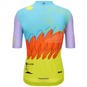 Abbigliamento Uomo Santini Tour de France 2024 Maglia Nizza