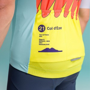 Abbigliamento Uomo Santini Tour de France 2024 Maglia Nizza