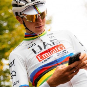 Maglia a maniche lunghe Pissei Team UAE 2024 da uomo-Campione del mondo