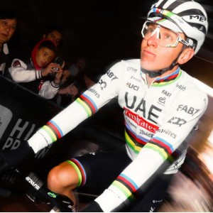 Maglia a maniche lunghe Pissei Team UAE 2024 da uomo-Campione del mondo