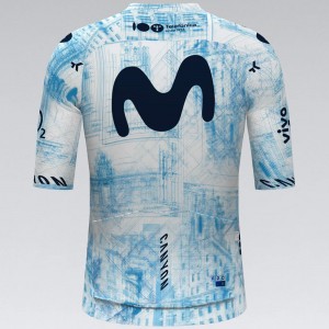 Abbigliamento uomo Maglia Team Movistar 2024 Infinity La Vuelta