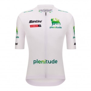 Abbigliamento maschile Vuelta Espana Maglia Bianca 2024