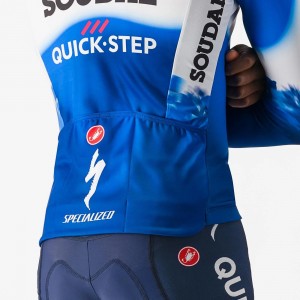 Maglia termica a maniche lunghe Castelli Soudal Quick-Step 2024 da uomo