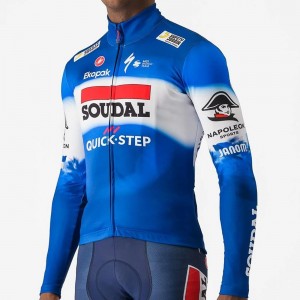 Maglia termica a maniche lunghe Castelli Soudal Quick-Step 2024 da uomo