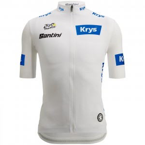 Abbigliamento Uomo Tour de France 2024 Fan Line Maglia Bianca