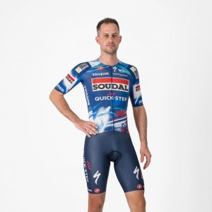 Abbigliamento uomo Calzamaglia con bretelle Castelli Soudal Quick-Step 2025 Free Aero Race S