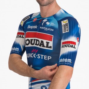 Abbigliamento uomo Maglia Castelli Soudal Quick-Step 2025 Aero Race 8S