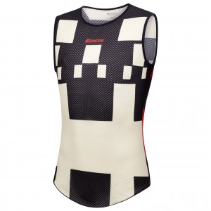 Abbigliamento uomo Maglia intima senza maniche Santini Paris Roubaix 2025