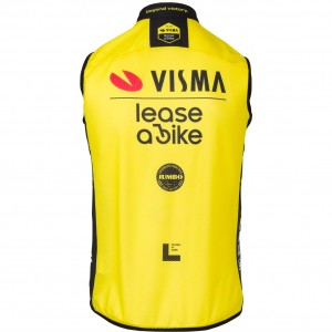 Abbigliamento uomo Gilet Team Visma Lease a Bike Gilet antivento 2025