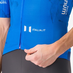 Abbigliamento uomo Maglia Giro d'Italia 2025 Race 8S blu