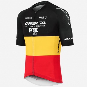 Abbigliamento uomo Maglia Core Hiru Orbea Factory Team 2025-Campione belga