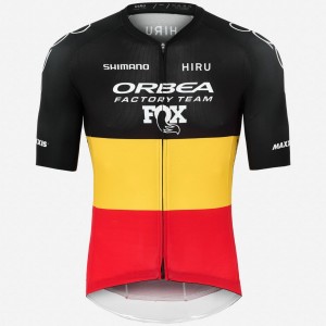Abbigliamento uomo Maglia Core Hiru Orbea Factory Team 2025-Campione belga