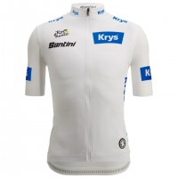 Abbigliamento Uomo Maglia Bianca Santini Tour de France 2025 Fan Line Abbigliamento Uomo Maglia Bianca Santini Tour de France 2025 Fan Line