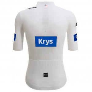 Tour de France 2025 bianco da uomo Maglia ufficiale