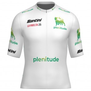 Abbigliamento Uomo Maglia Bianca Santini Vuelta Espana 2025