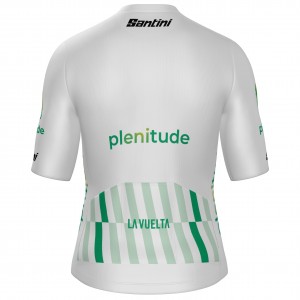 Abbigliamento Uomo Maglia Bianca Santini Vuelta Espana 2025