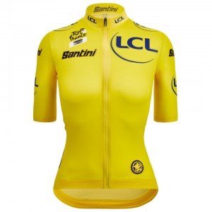 Abbigliamento donna: Maglia gialla da donna-Linea Fan Tour de France 2025