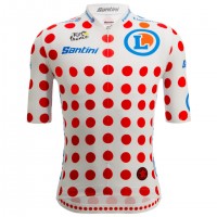 Maglia ufficiale Santini Points Tour de France 2025 da uomo Maglia ufficiale Santini Points Tour de France 2025 da uomo