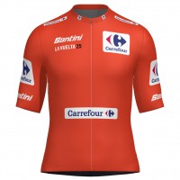 Abbigliamento uomo Maglia Santini Vuelta España 2025 rossa Abbigliamento uomo Maglia Santini Vuelta España 2025 rossa