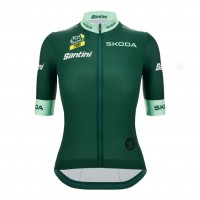 Abbigliamento donna: Maglia verde da donna-Linea Fan Tour de France 2025 Abbigliamento donna: Maglia verde da donna-Linea Fan Tour de France 2025