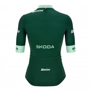 Abbigliamento donna: Maglia verde da donna-Linea Fan Tour de France 2025
