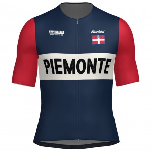 Abbigliamento Uomo Maglia Santini Vuelta Espana 2025-Grand Salida Piemonte