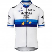 Abbigliamento Uomo Maglia Team Visma Lease a Bike 2025-Campione Europeo Abbigliamento Uomo Maglia Team Visma Lease a Bike 2025-Campione Europeo