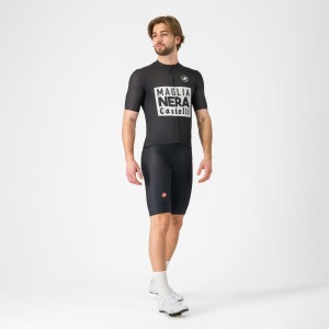 Abbigliamento uomo Maglia Vintage Giro d'Italia 2025-Nera