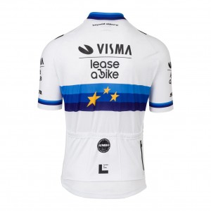 Maglia da uomo Team Visma Lease a Bike 2025-Campione Europeo