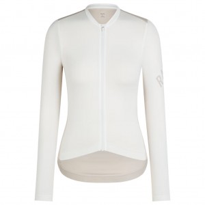 Maglia a maniche lunghe Rapha Pro Team Lightweight da donna-Bianca
