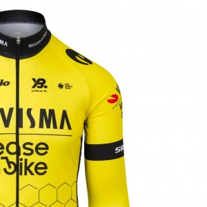 Abbigliamento Uomo Maglia a Manica Lunga Team Visma Lease a Bike 2025