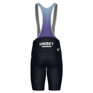 Abbigliamento uomo Pantaloncini con bretelle Team Unibet Rockets 2025 Santini-Blu