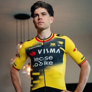 Abbigliamento Uomo Maglia Team Visma Lease a Bike 2025 The Wingbeat-Wout Van Aert