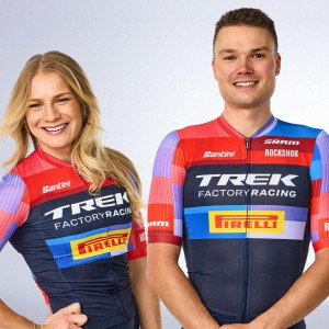 Maglia Santini Trek Factory Racing 2025 da uomo