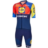 Abbigliamento uomo Santini Tuta intera Lidl Trek 2025 Aero Roadsuit Abbigliamento uomo Santini Tuta intera Lidl Trek 2025 Aero Roadsuit
