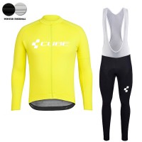 2018 Cube jaune winter thermal fleece Abbigliamento Ciclismo Maglia Ciclismo Manica Lunga e Salopette Lunga 52187FU 2018 Cube jaune winter thermal fleece Abbigliamento Ciclismo Maglia Ciclismo Manica Lunga e Salopette Lunga 52187FU
