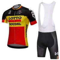 2018 Lotto Soudal nero jaune rosso abbigliamento Ciclismo Completo Maglia Ciclismo Corta e Salopette 40925FS 2018 Lotto Soudal nero jaune rosso abbigliamento Ciclismo Completo Maglia Ciclismo Corta e Salopette 40925FS